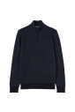 pull-en-cachemire-bleu-avec-fermeture-eclair