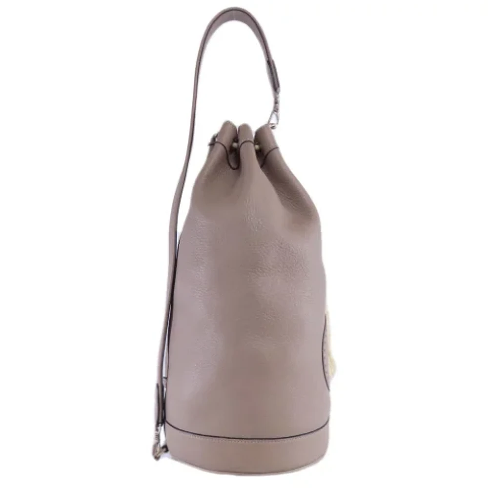 Hermès Vintage Pre-owned Leather totes Gray Dames