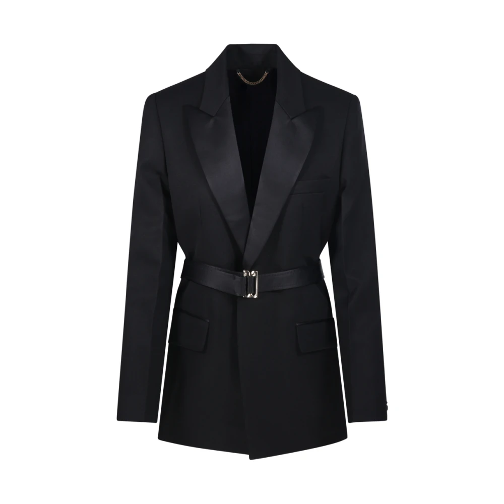 Victoria Beckham Women's Black Belted Tailored Jacket