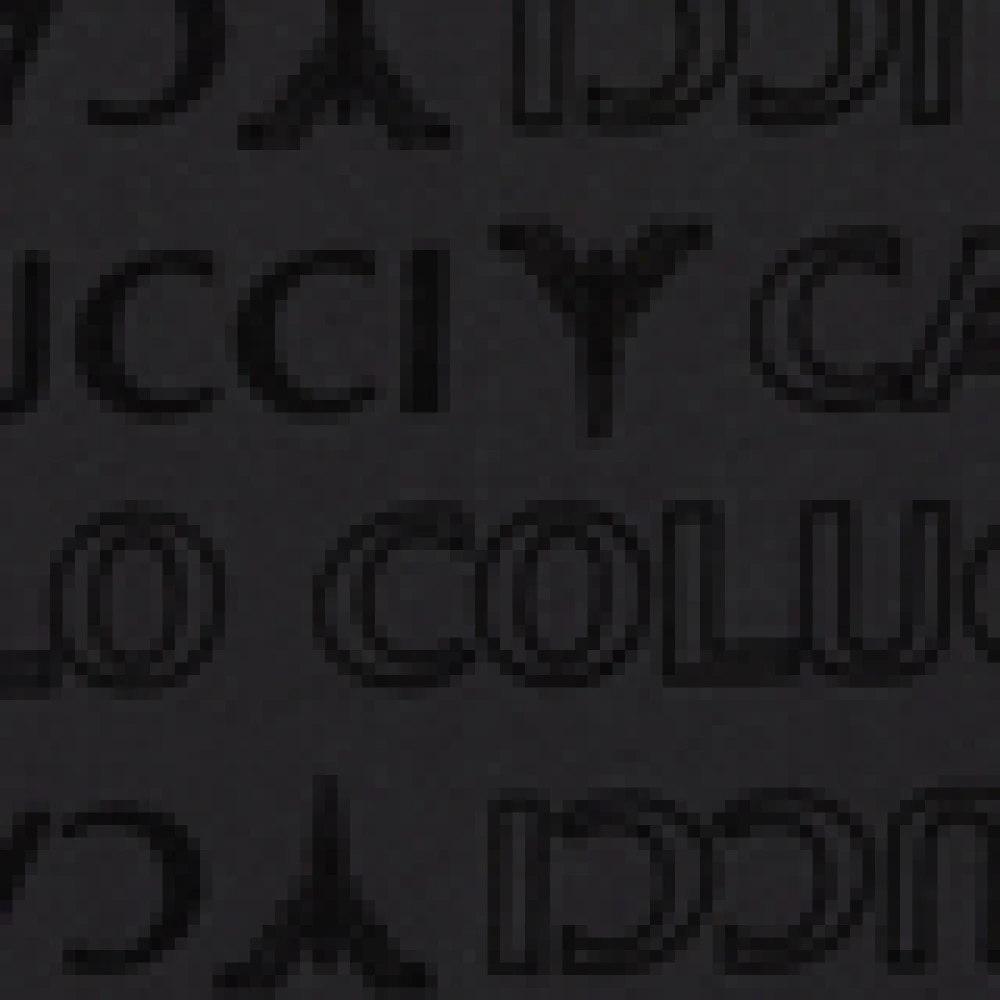 carlo colucci Monogram Flock T-shirt Black Heren