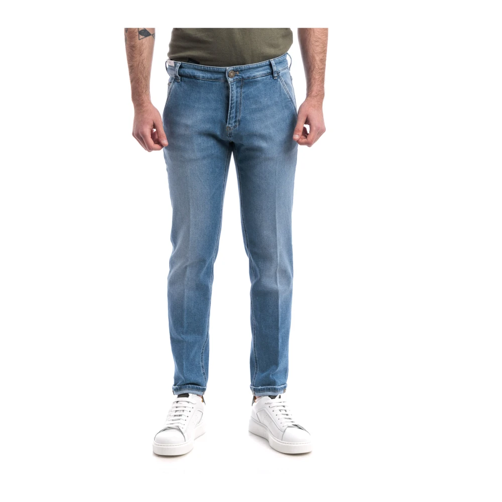 Pt Torino Men's Blue Slim-Fit Jeans