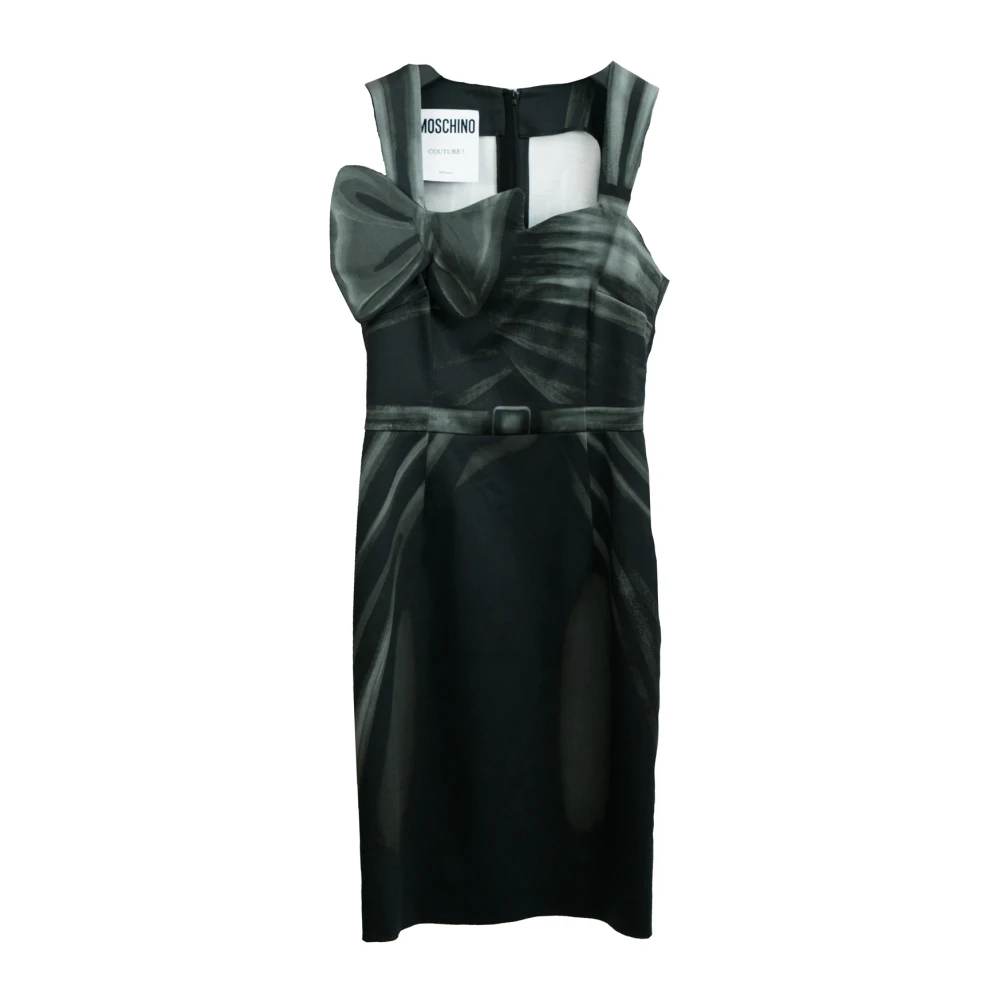Moschino Grijze Abito Jurk Elegante Stijl Gray Dames