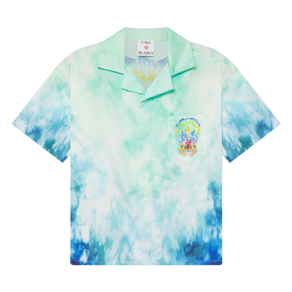 Casablanca Boys Multicolor Kids Shirts, 9 Y, Surf Lotus Cotton Shirt
