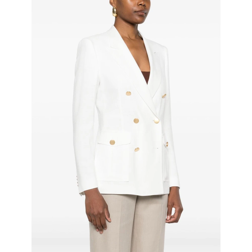 Tagliatore Dameskleding buitenkleding Bianco Ss25 White Dames