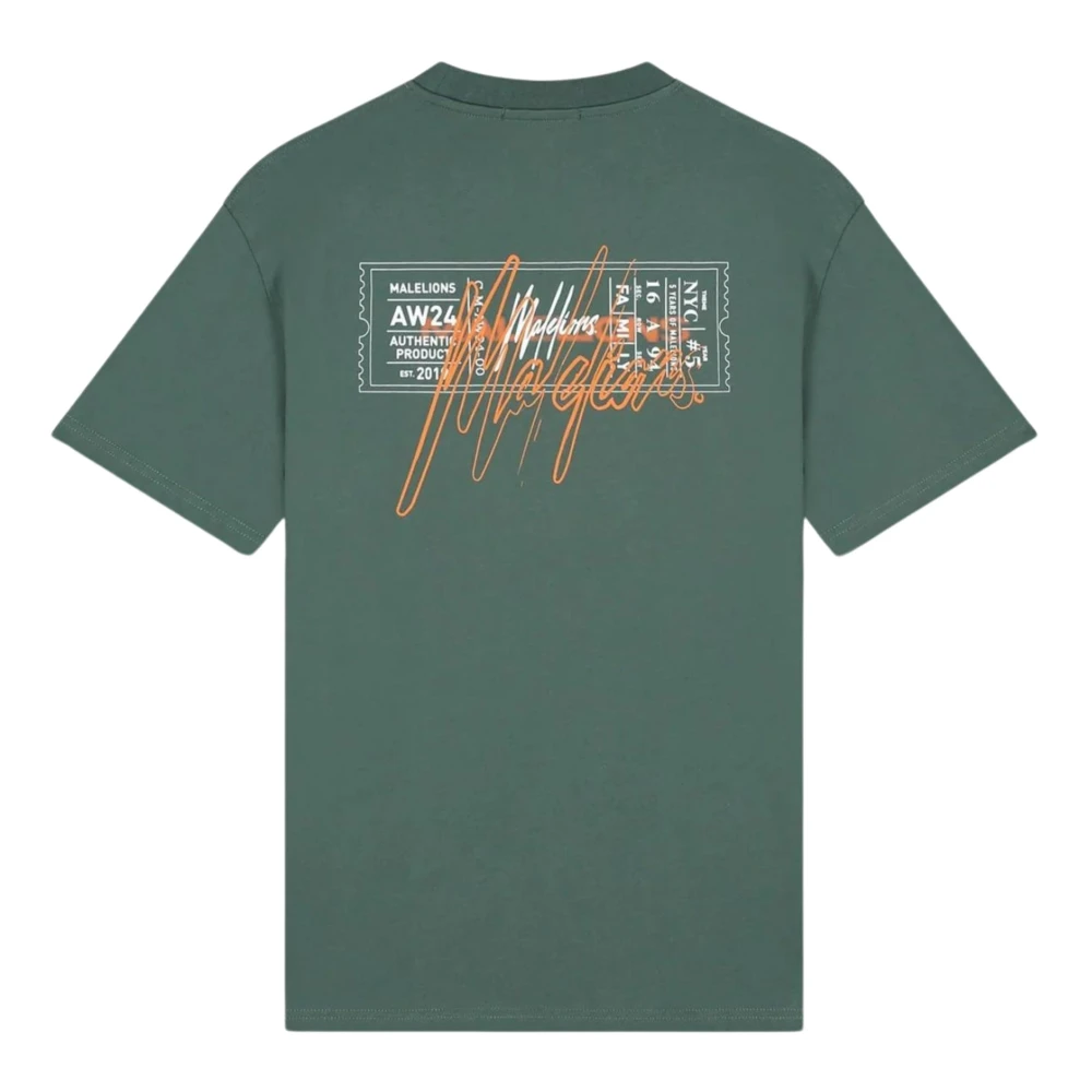 Malelions Donkergroene T-shirt Stijlvol Model Herenlions Green Heren
