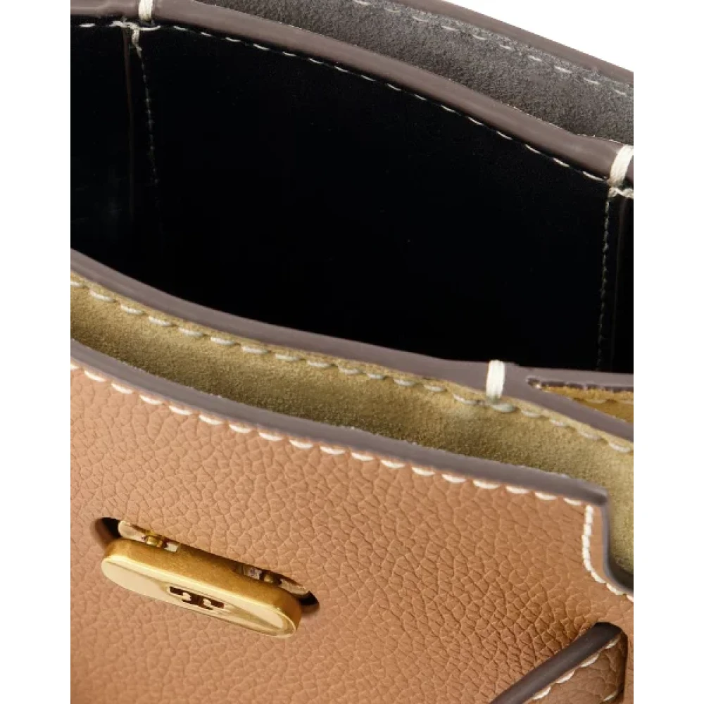 TORY BURCH Leather shoulder-bags Brown Dames