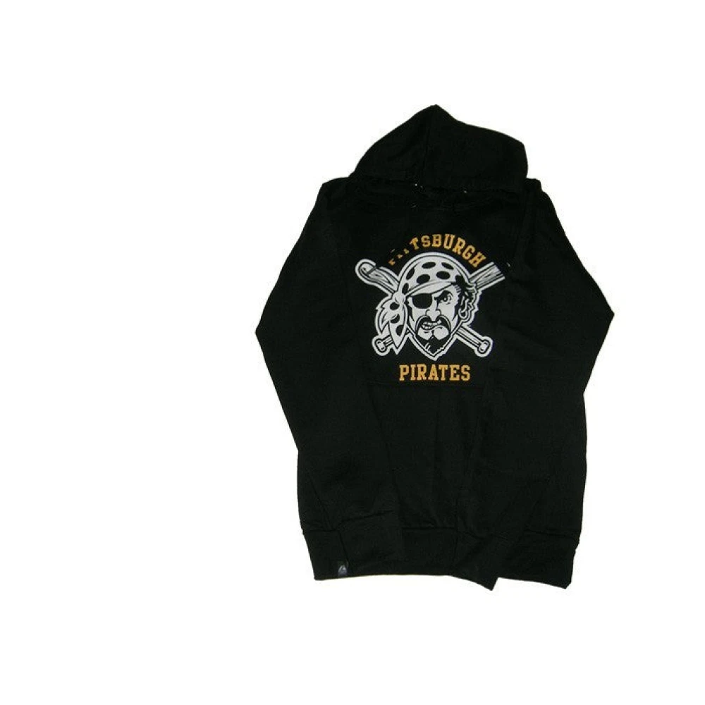 Majestic Filatures Pittsburgh Pirates Svart/Gul Hoodie Sweatshirt Black, Herr