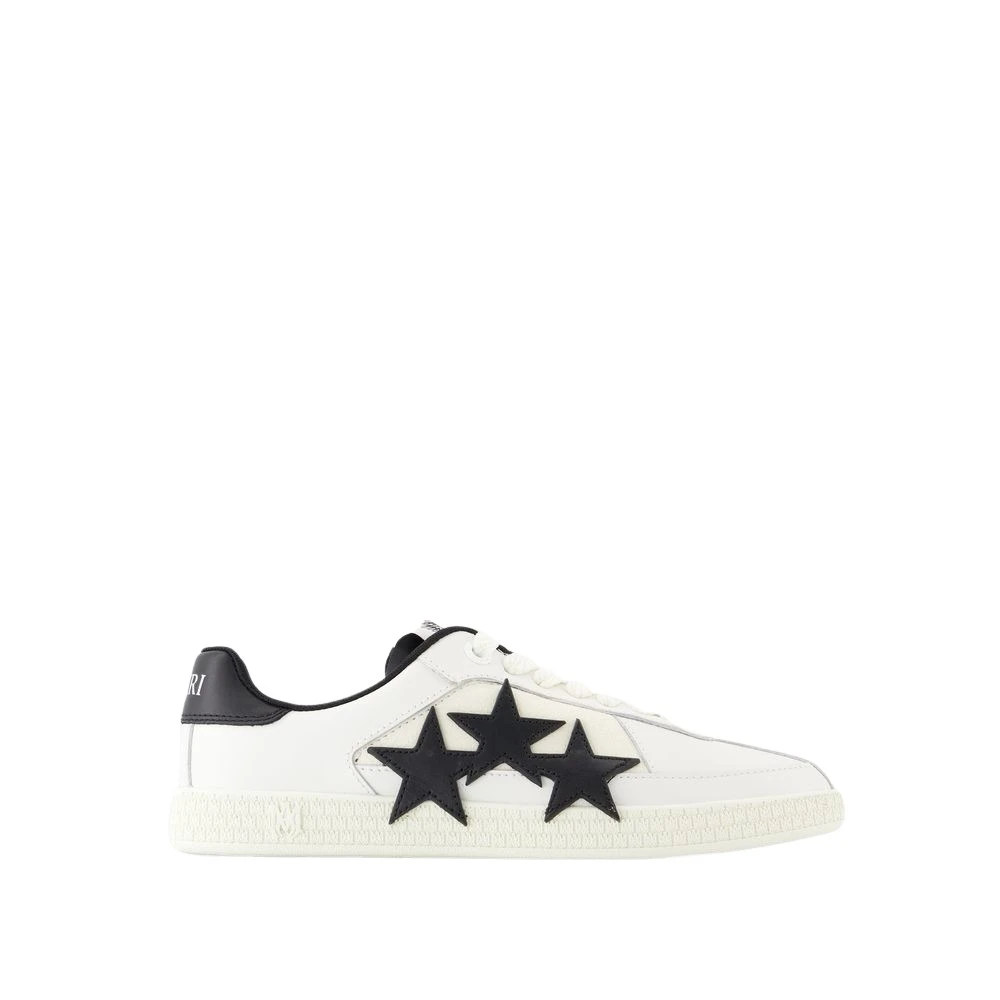 Amiri Men's Black Sneakers,, Leather Trainers - Round Toe Size 7 Uk