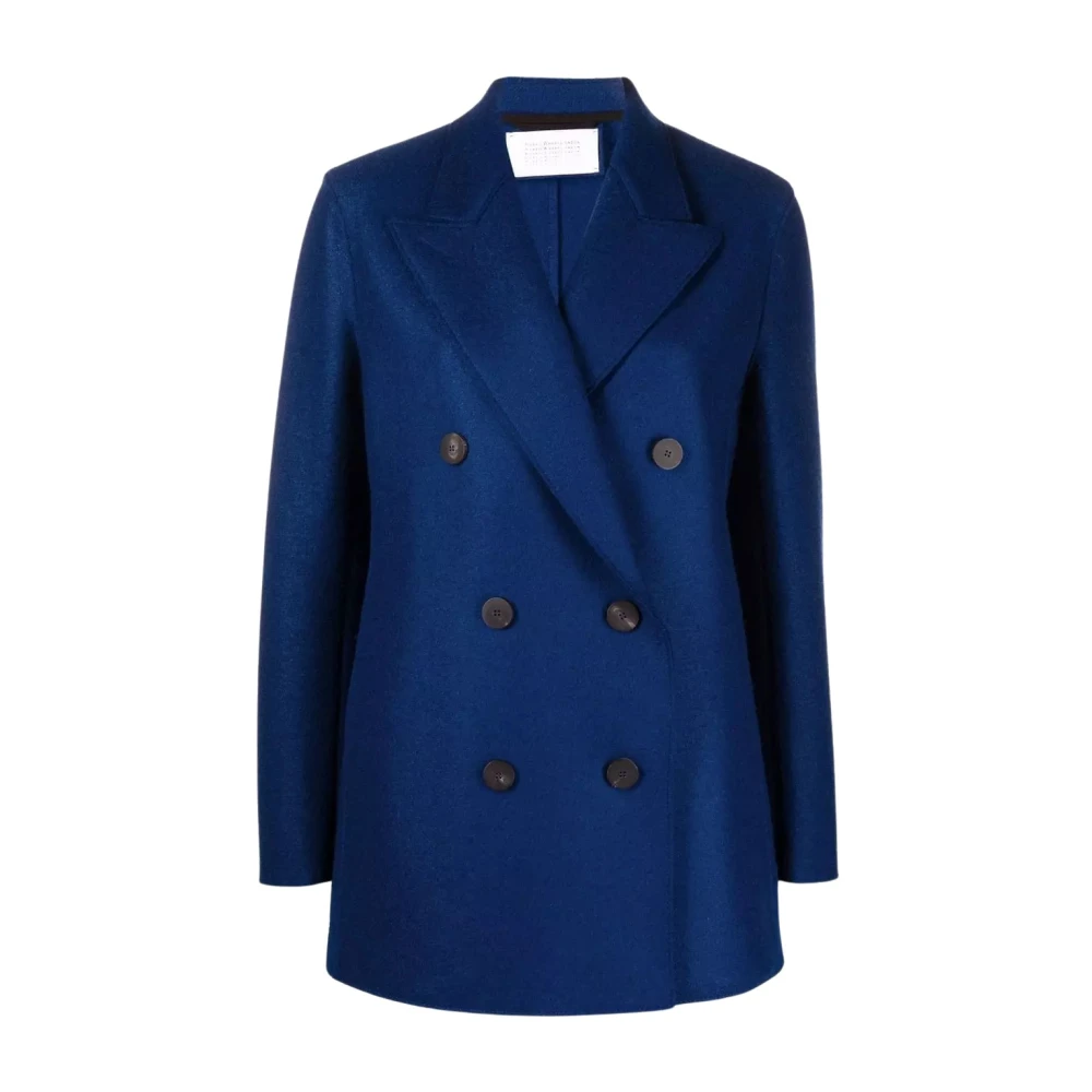 Harris Wharf London Oversized Double-Breasted Blazer Blue Dames