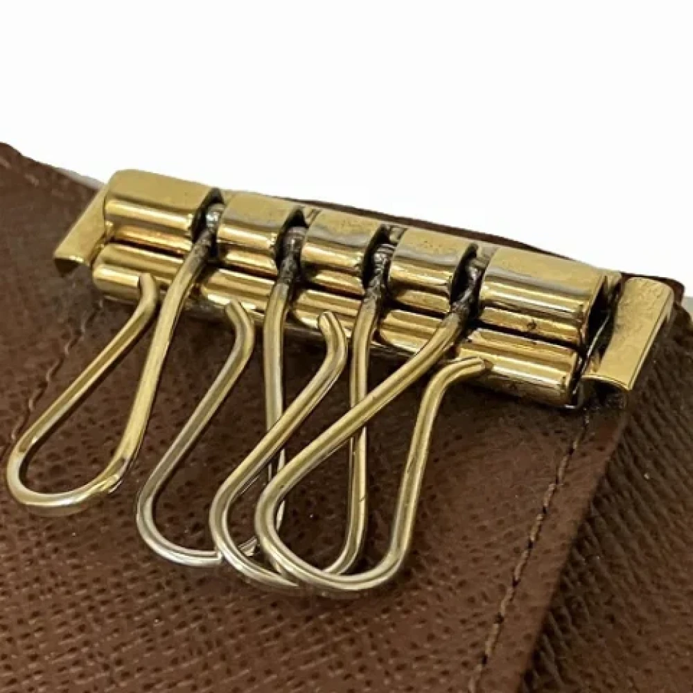 Louis Vuitton Vintage Pre-owned Fabric key-holders Brown Dames