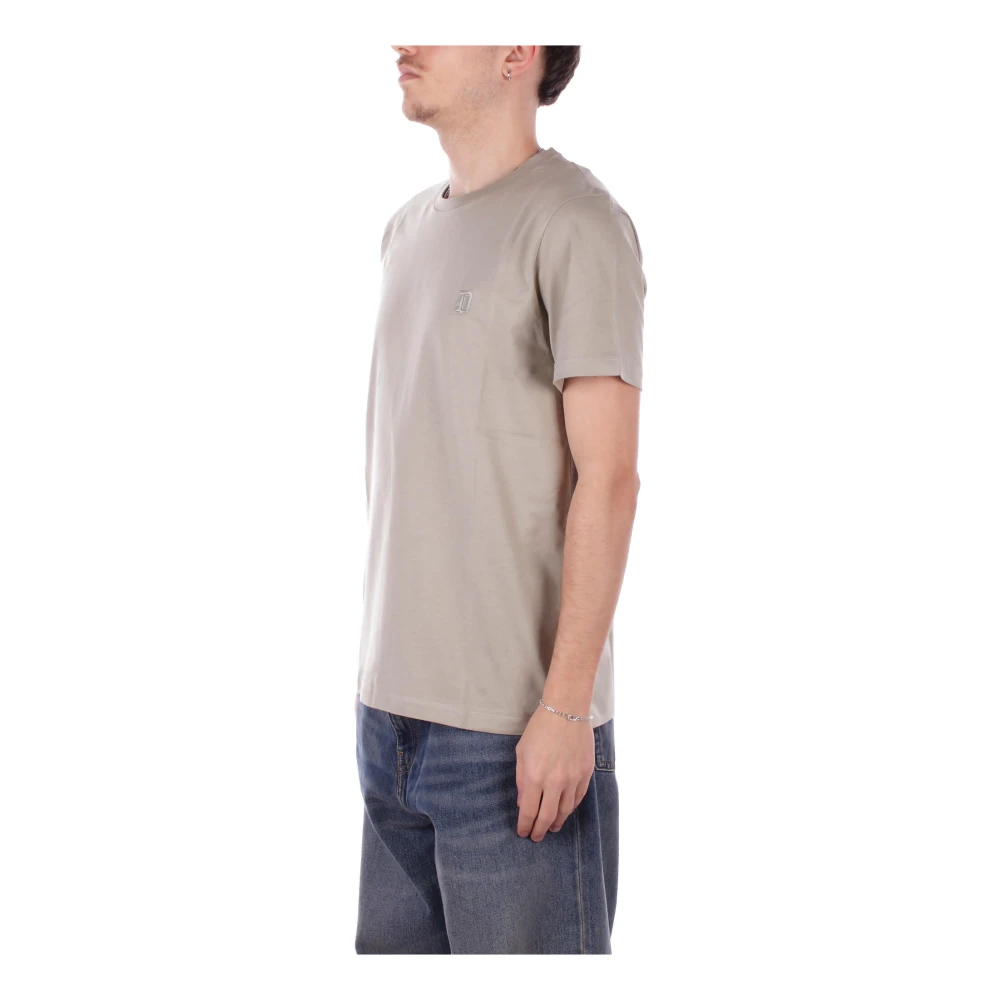 Dondup Logo Front T-shirts en Polo's Green Heren
