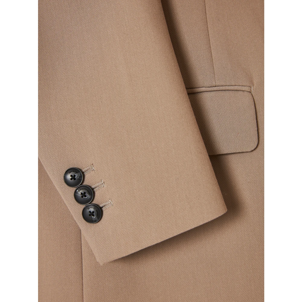 Emporio Armani Afneembare Hooded Jas met Ritssluiting Beige Heren