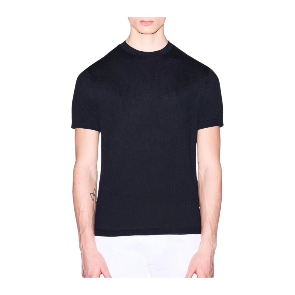 Armani Exchange Men's Blue T-Shirts, M, Pullover Xm002439 Af22249