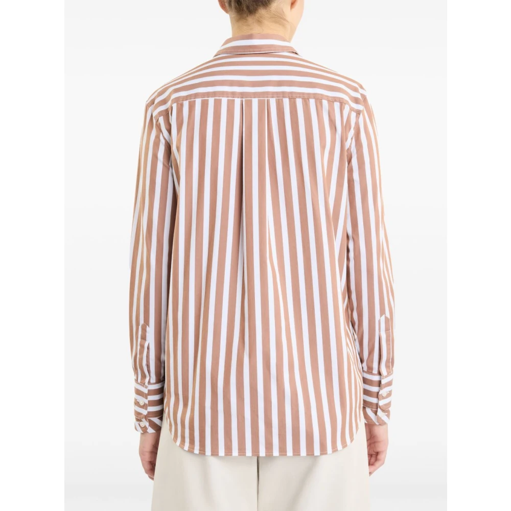 Fay Bruine Shirt Elegant Mix Comfort Stijl Brown Dames