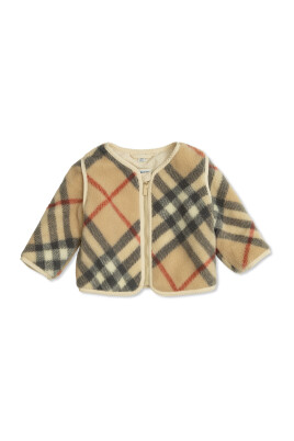 checked-zipped-fleece-jacket