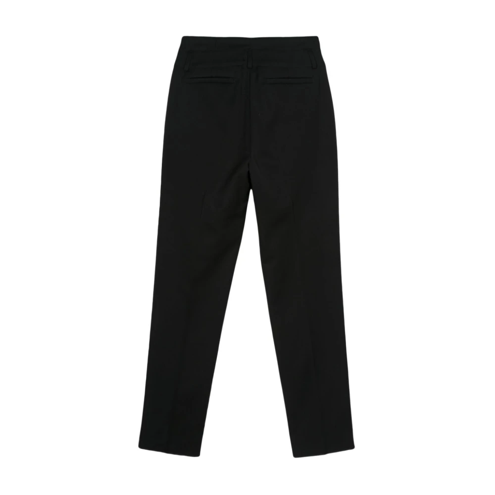 Max Mara Zwarte Cropped Sartorial Broek Black Dames