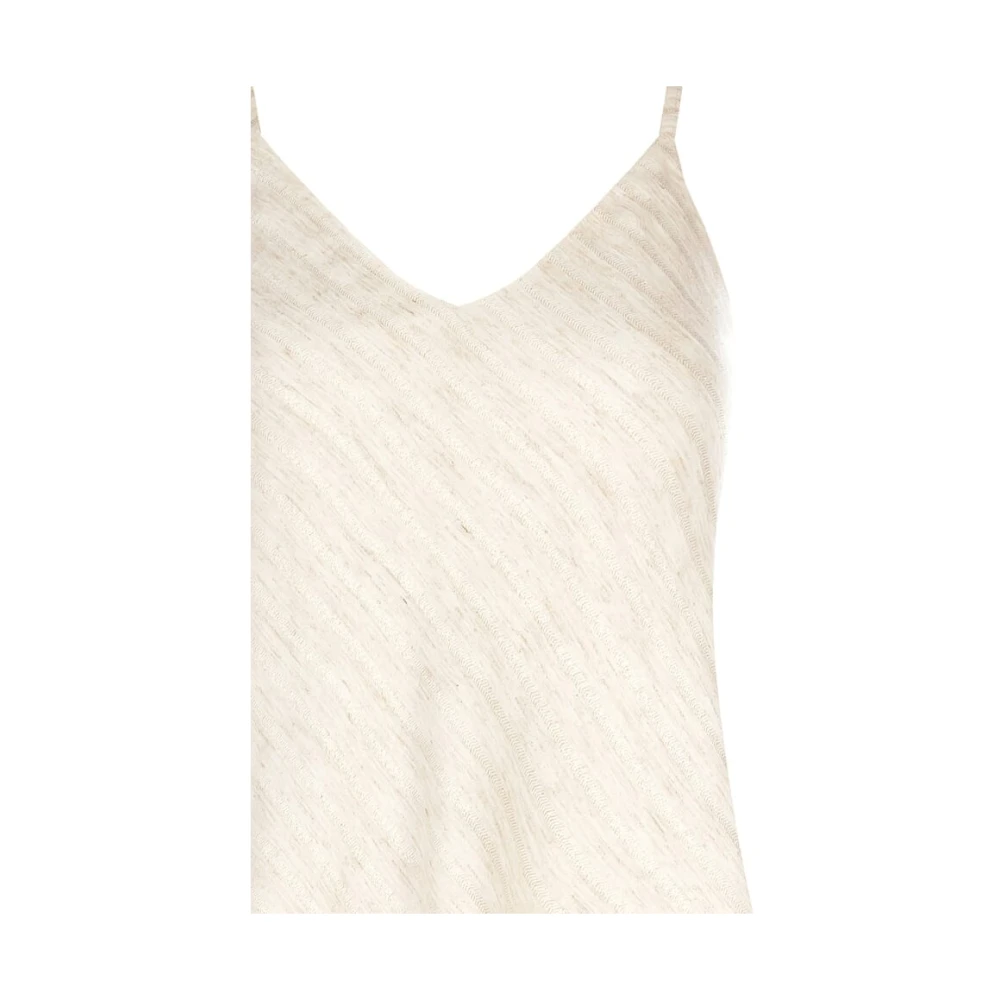 RINASCIMENTO Gestreepte mouwloze top Lente-Zomer 2024 Collectie Beige Dames