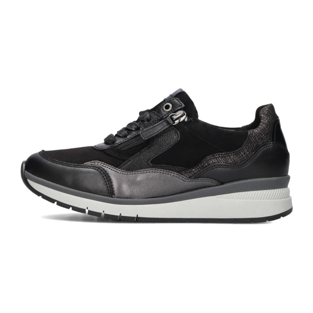 Gabor Zwarte Lage Sneakers 306 Dames Schoenen