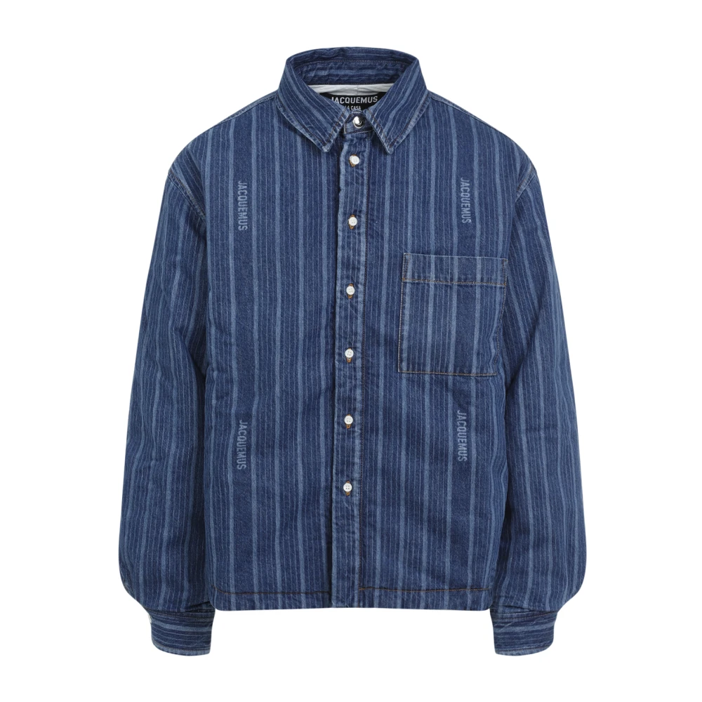 Jacquemus Blauwe Overhemden Aw24 Herenkleding Blue Heren