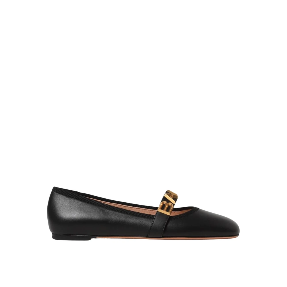 Bally Women's Black Ballerina Shoes, 2 Uk, Elegant Ballerina Flats
