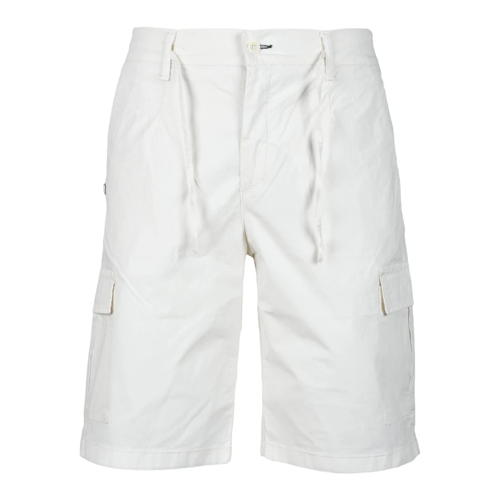 Daniele Alessandrini Grijze Bermuda Shorts van Katoenmix White Heren