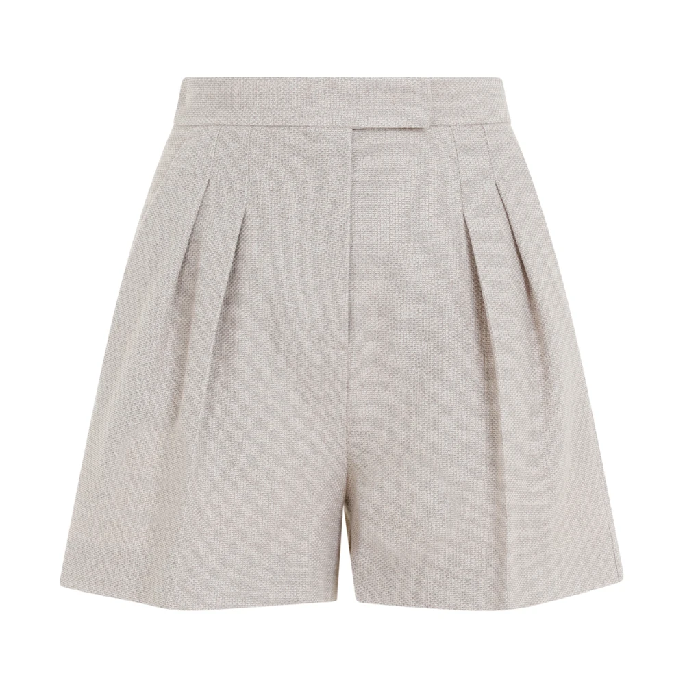 Max Mara Chic Cotton Jersey Shorts Gray Dames