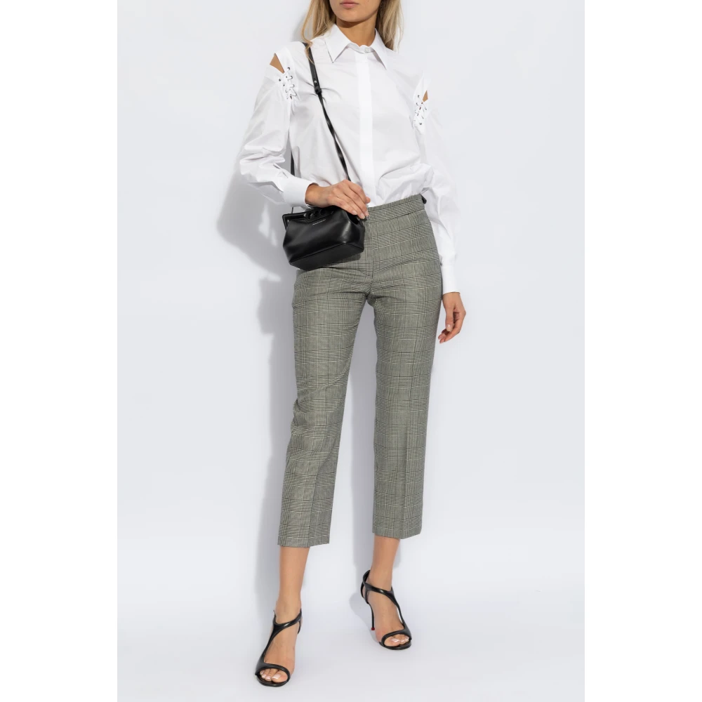 alexander mcqueen Geplooide broek Black Dames