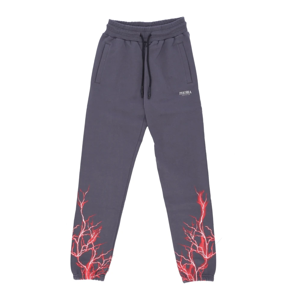 Phobia Archive Mannelijk Grijs Broeken Heren, Xl, Katoen, Lange Broek In Lichtgewicht Trainingspak