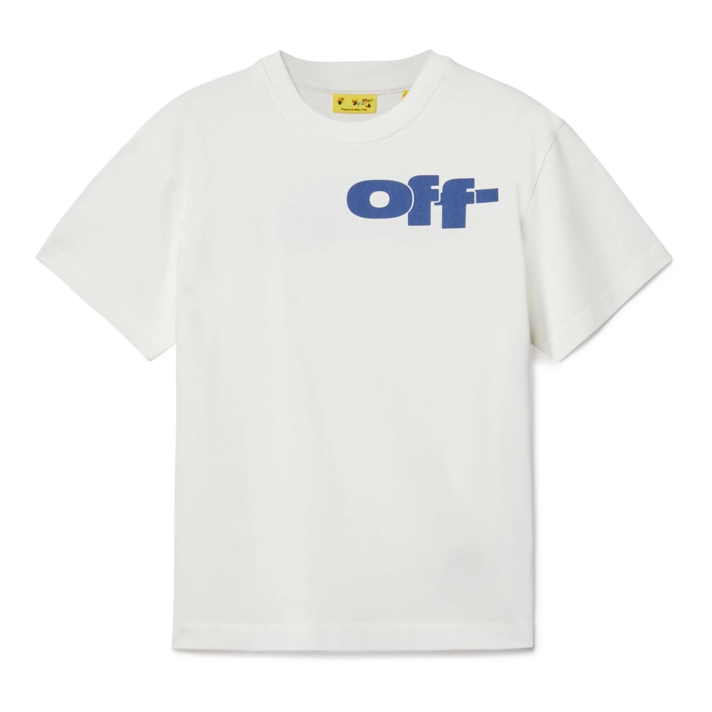 Off White Grafisk T-shirt i vitt och svart White, Unisex