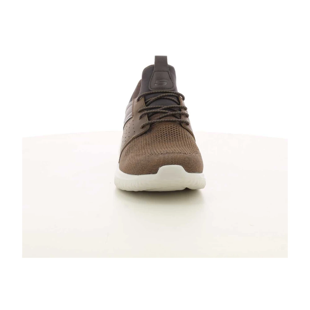 Skechers Herenschoenen Cognac Delson 3.0 Brown Heren