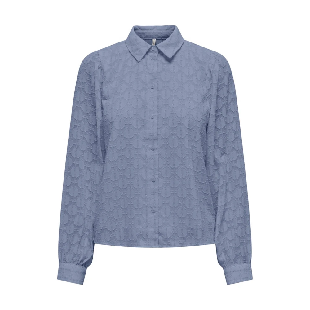 Only Lange mouw shirt in verschillende kleuren Gray Dames