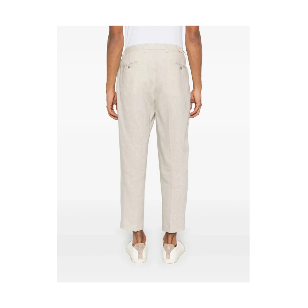 Briglia Beige Broek met Elastische Tailleband White Heren