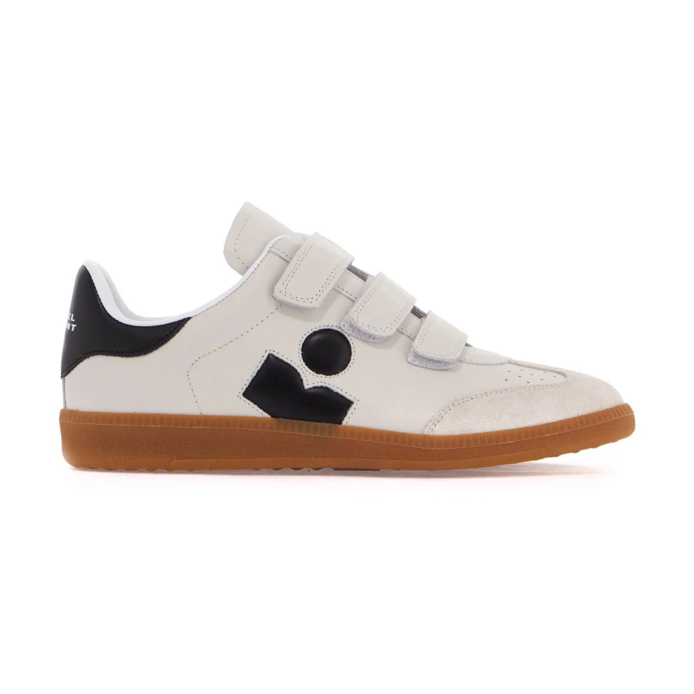 Isabel Marant Leren Sneakers met Velcrosluiting Heren Schoenen Wit