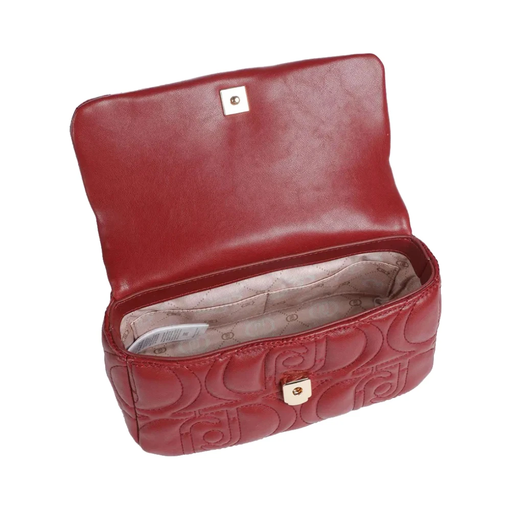 Liu Jo Rode Trendy Schoudertas met Gouden Details Red Dames