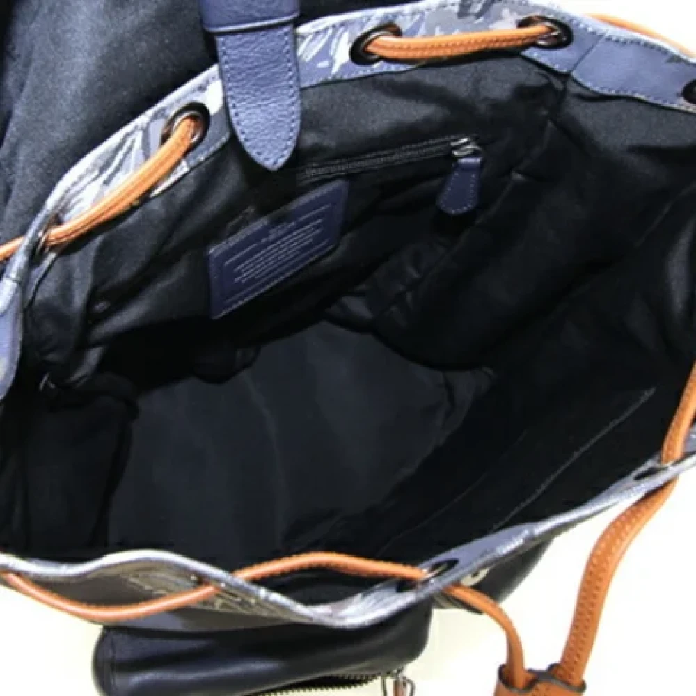 Coach Pre-owned Coated canvas backpacks Blue Dames