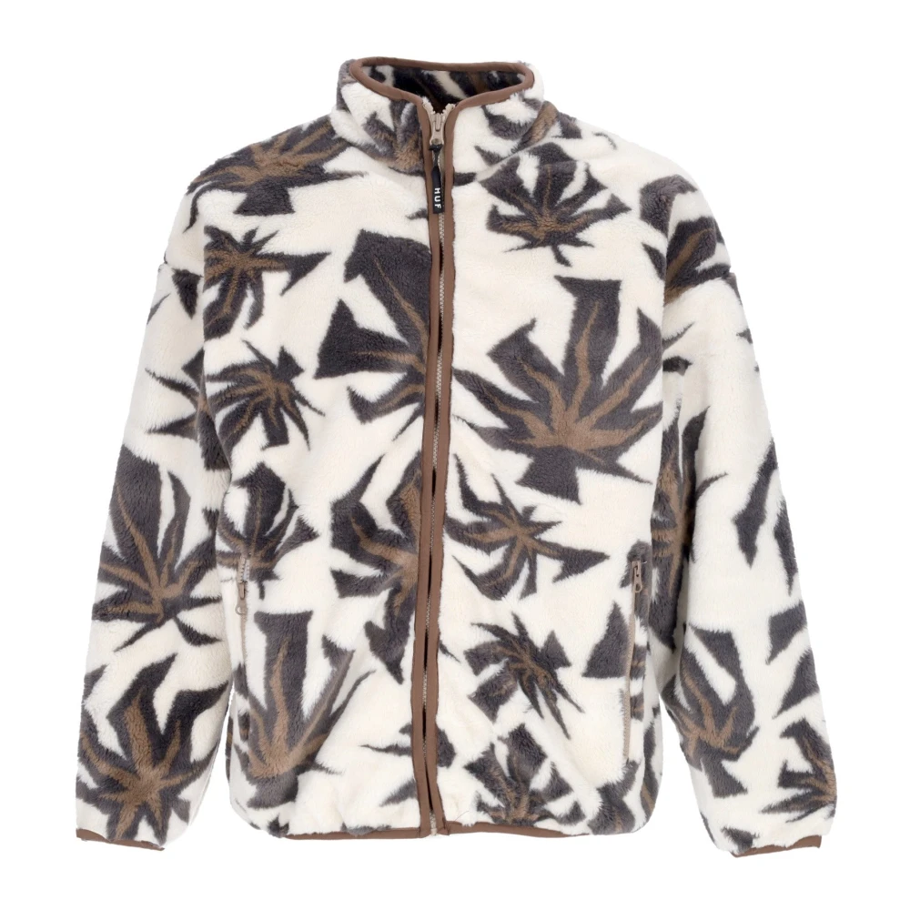 HUF Sherpa Teddy Bear Jacquard Zip Jas Multicolor Heren