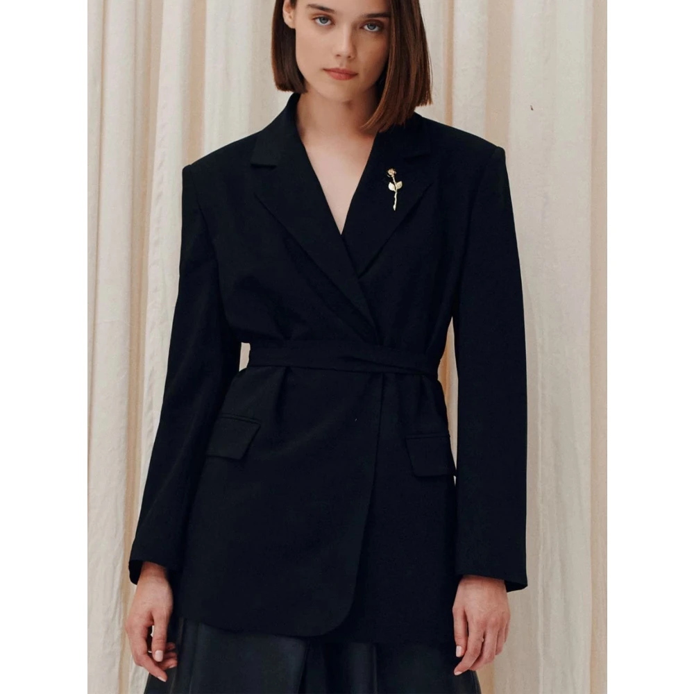 Marella Stijlvolle Cutout Top Black Dames