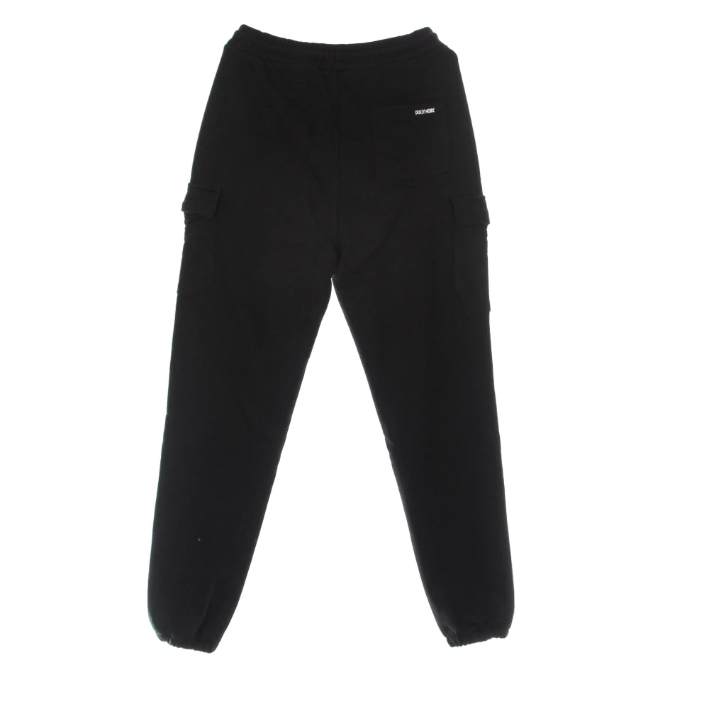 Dolly Noire Zwarte Cargo Sweatpants Lichtgewicht Trainingsbroek Black Heren