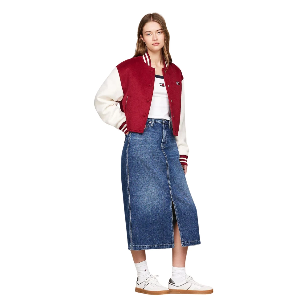 Tommy Hilfiger Vintage Denim Pencil Rok Blue Dames