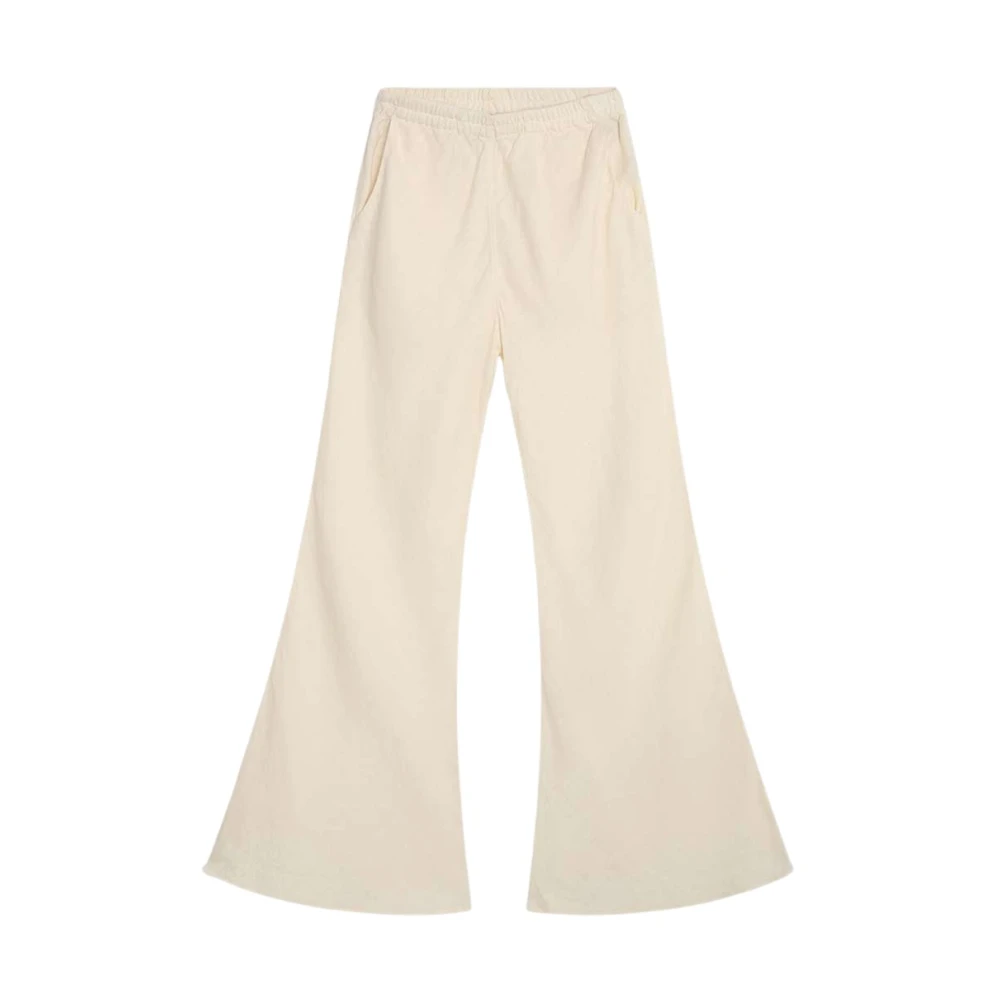 SoSUE Wide Trousers White Dames