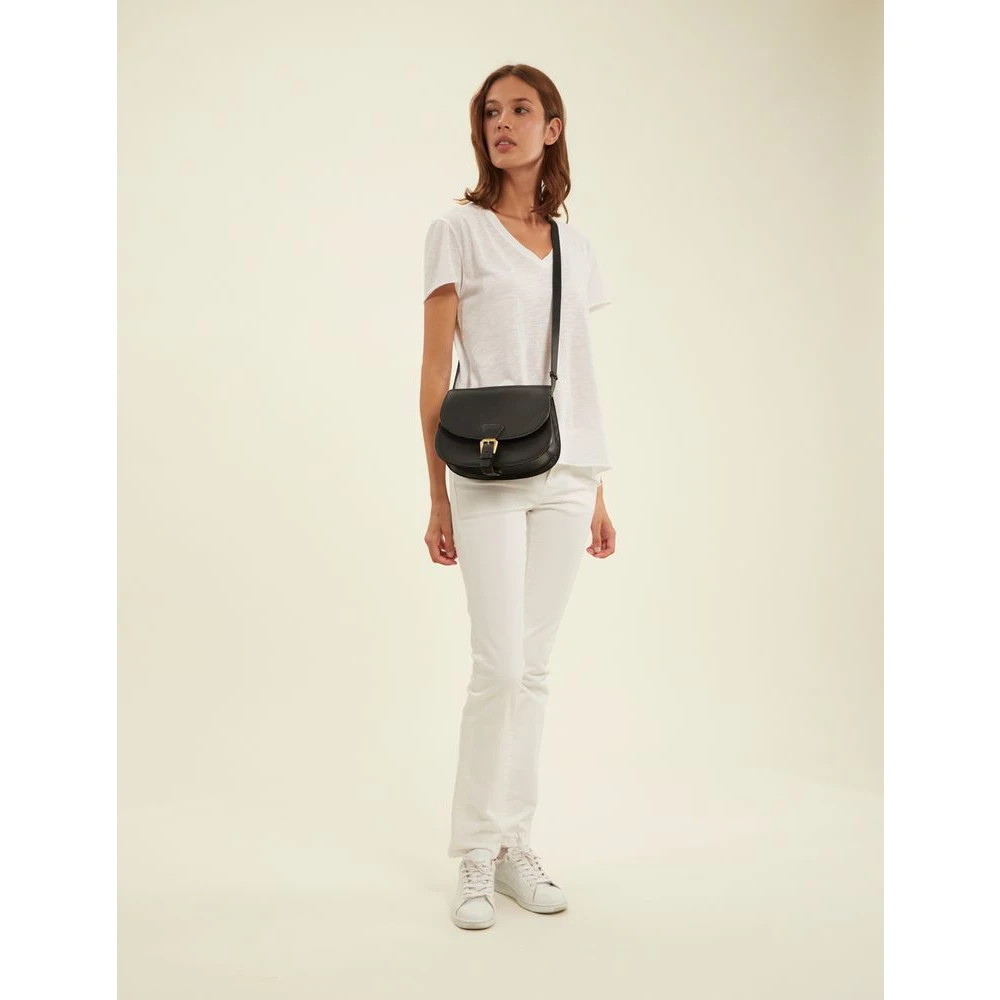 Ines De La Fressange Paris Schoudertas Flaneur Black Dames