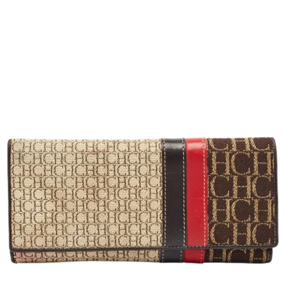 Carolina Herrera Pre-owned Canvas wallets Multicolor Dames