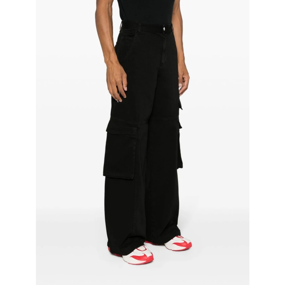 Gcds Zwarte Stijlvolle Broek Black Heren
