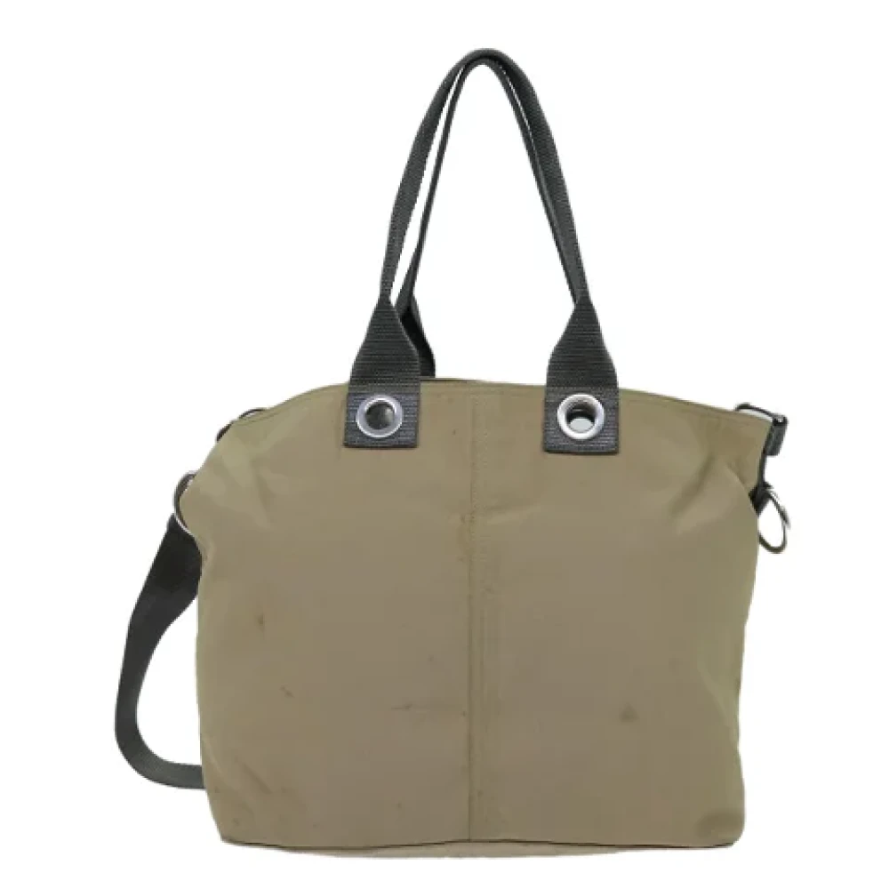 Prada Vintage Pre-owned Canvas totes Beige Dames