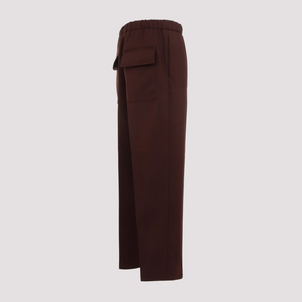 Jil Sander Chocolade Pruim Broek Brown Heren