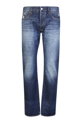 Blå Jeans Rak Modell Denim