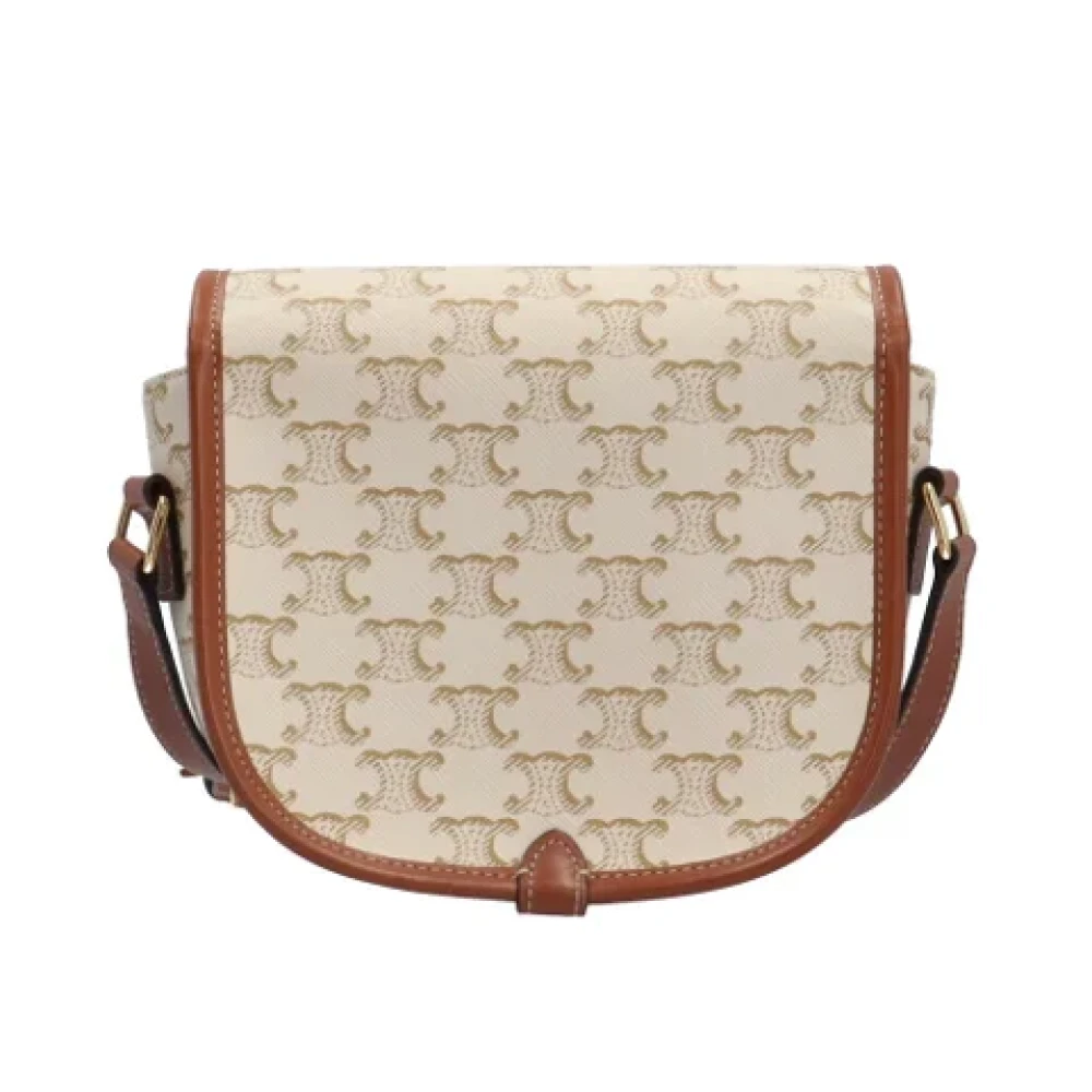 Celine Vintage Pre-owned Fabric celine-bags Beige Dames