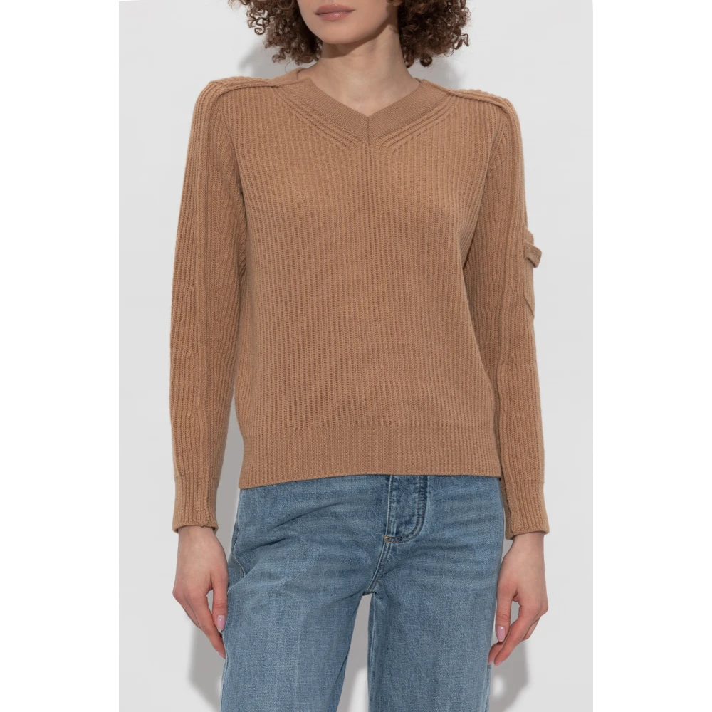Victoria Beckham Wollen trui Beige Dames