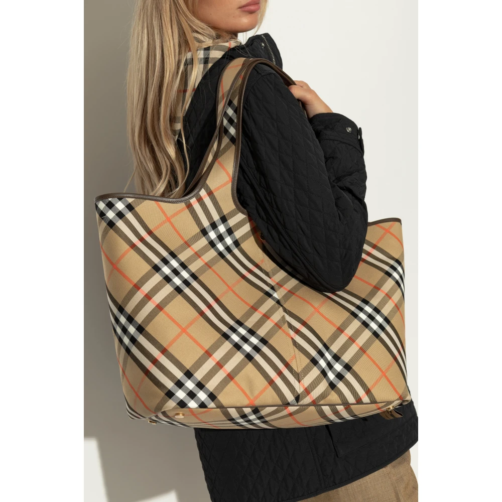 Burberry Katoenen tote tas Beige Dames