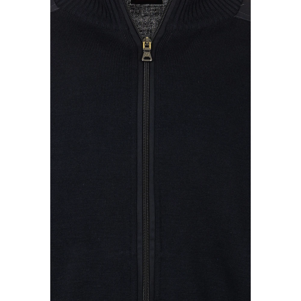 PAUL & SHARK Blauwe Sweater Full Zip Cardigan Blue Heren